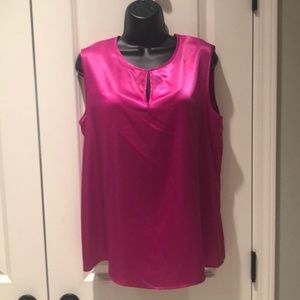 Kasper Fuschia sleeveless top